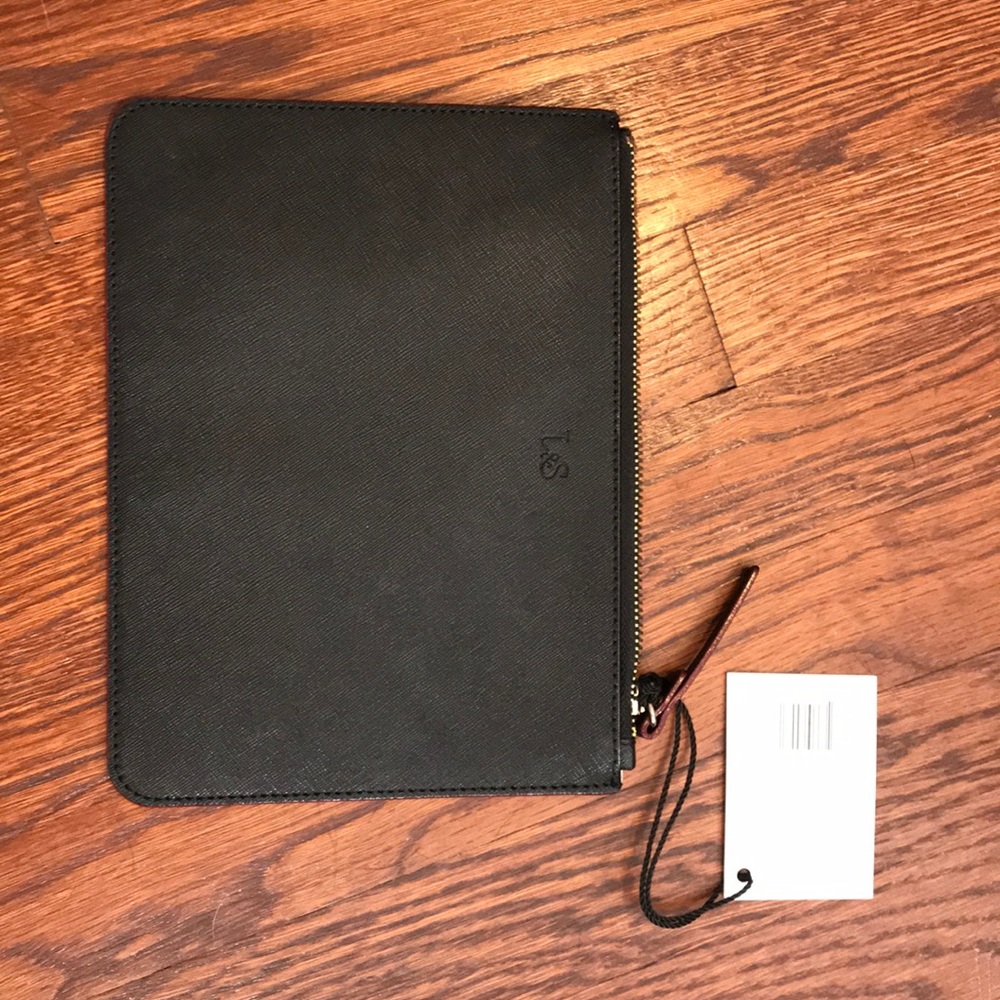 Lo & sons zip pouch saffiano leather